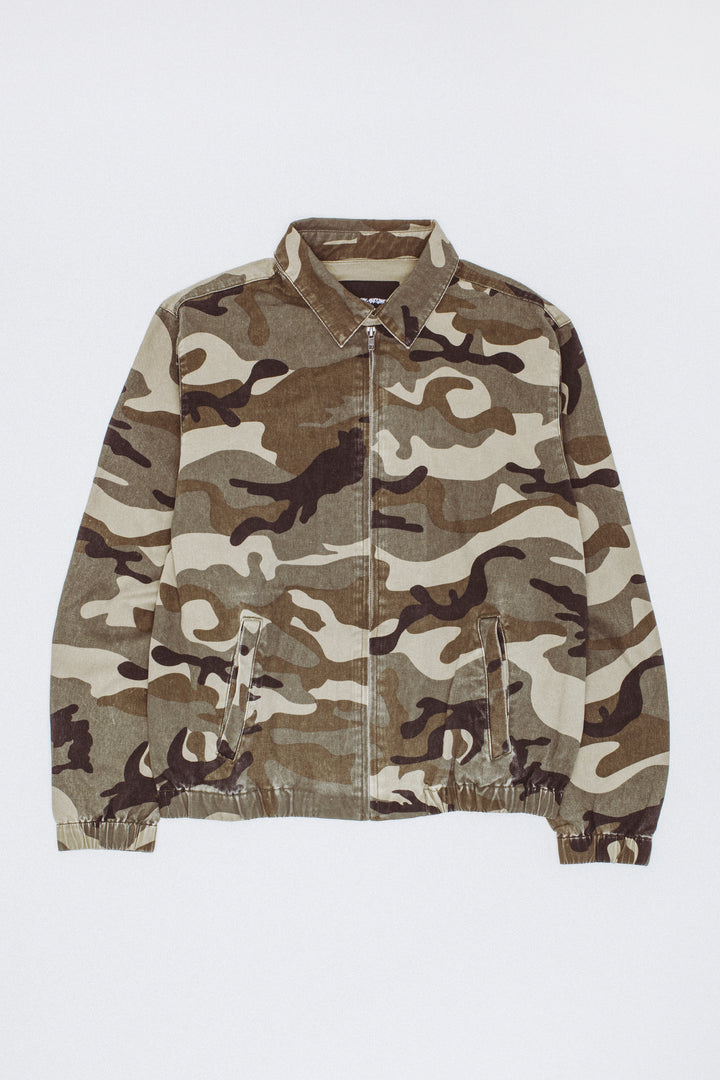 Washed Camo Harrington