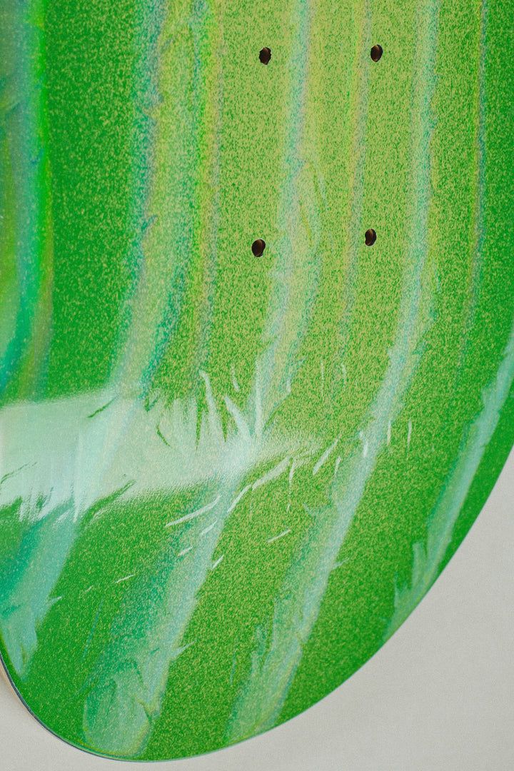 Neon Green Stamp Embossed