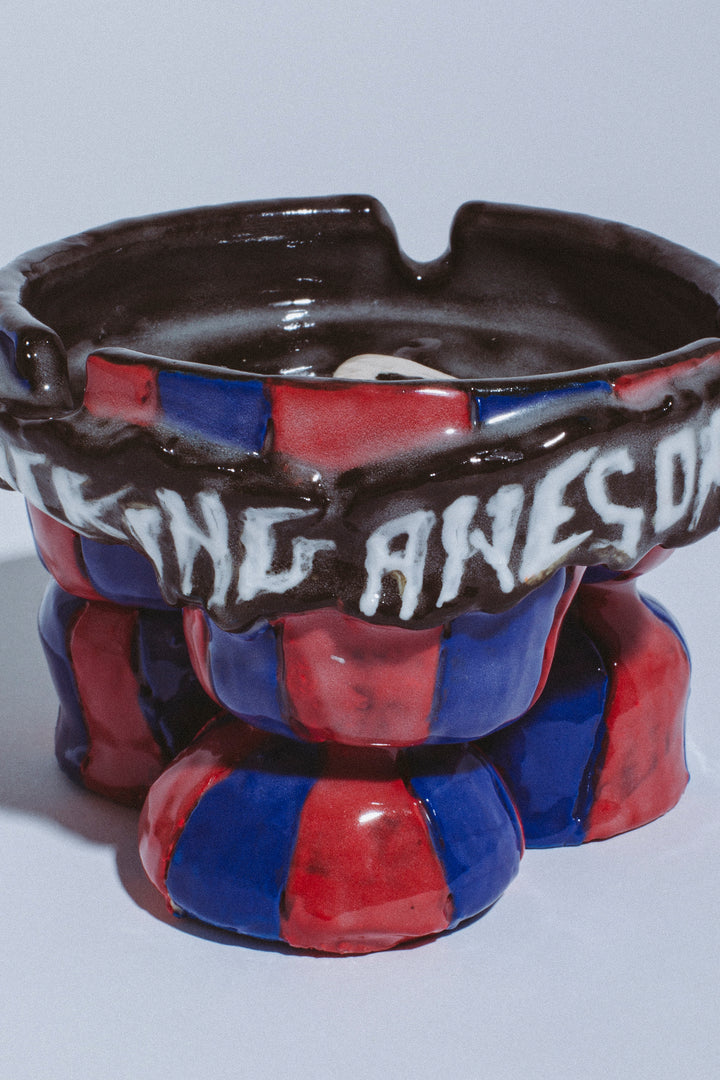 Big Bell Ceramic Tripedal Logo Ashtray