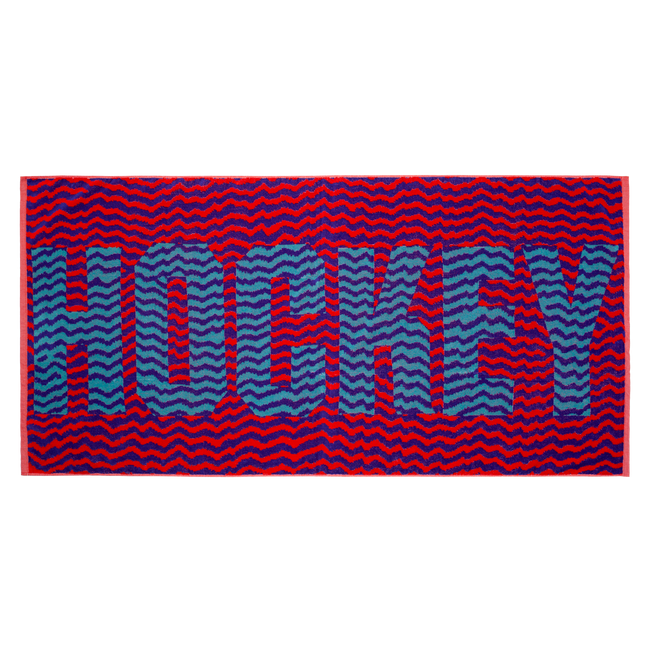 Hockey Zig Zag Beach Towel