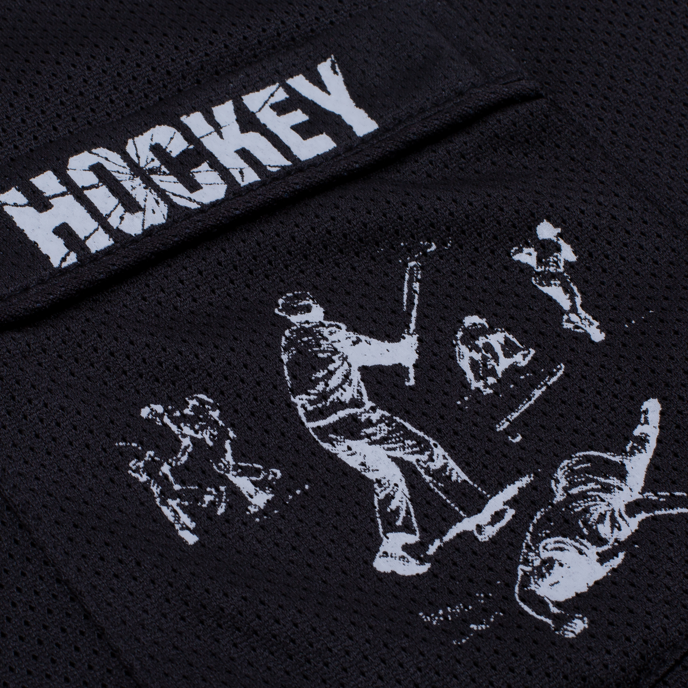 Hockey Baseball Jersey Black/Grey / SM